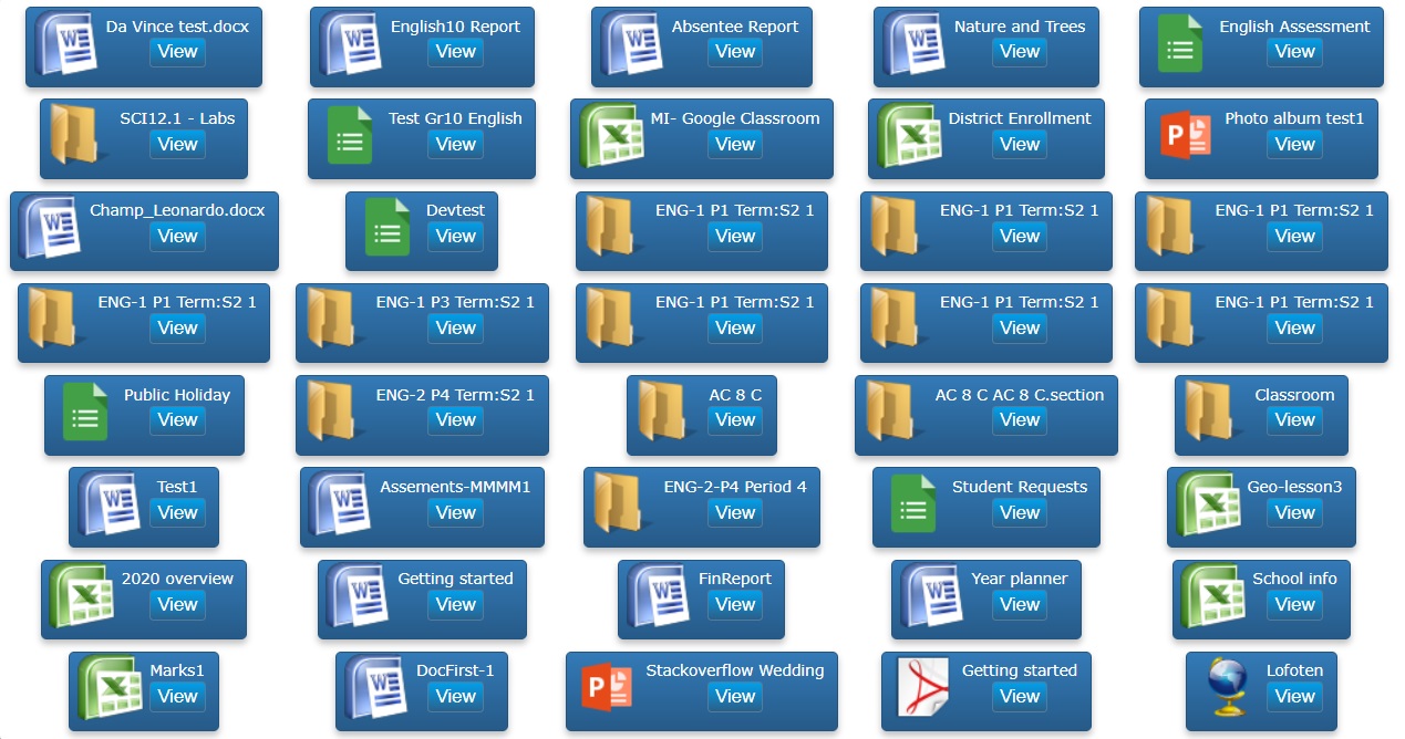 Google drive Visualization